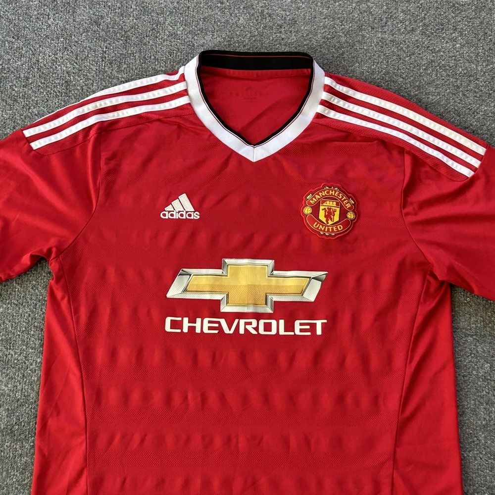 Manchester United Jersey Rooney #10 Adidas Mens M Red Home Soccer‎ Shirt